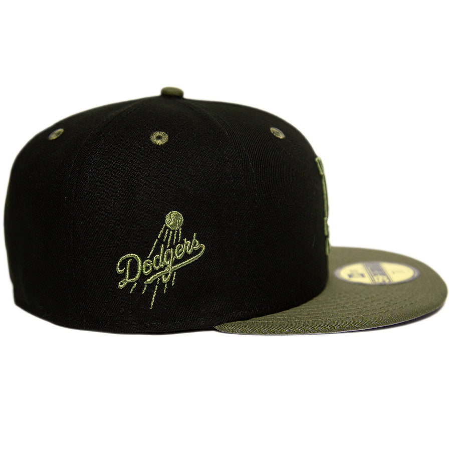 KINGS 別注 59FIFTY ロサンゼルス・ドジャース ブラック オリーブ