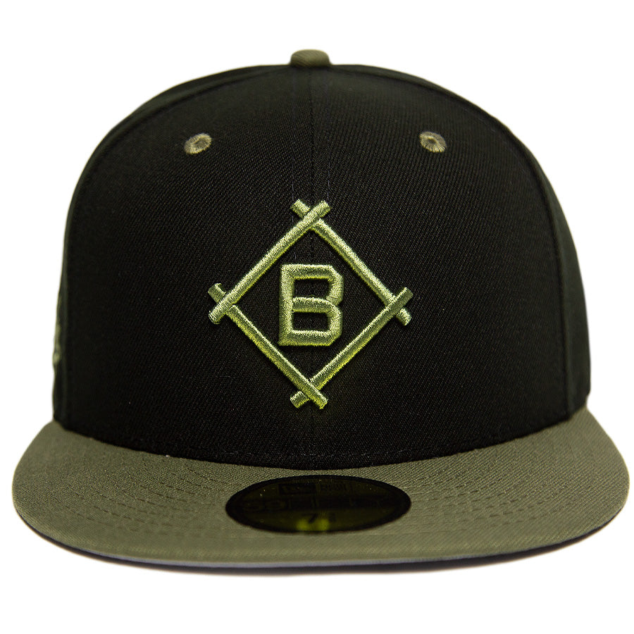 KINGS 別注 59FIFTY ブルックリン・ドジャース ブラック オリーブ