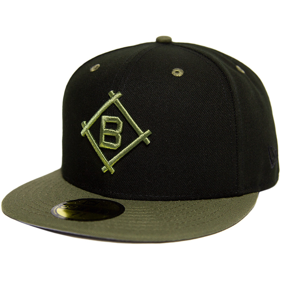 KINGS 別注 59FIFTY ブルックリン・ドジャース ブラック オリーブ