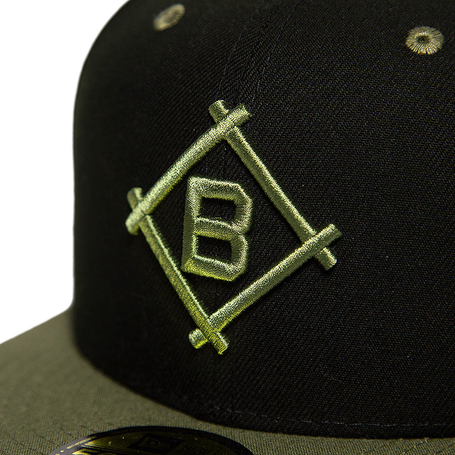 KINGS 別注 59FIFTY ブルックリン・ドジャース ブラック オリーブ