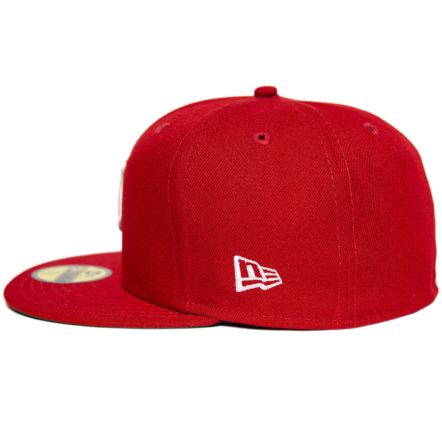 KINGS 別注 59FIFTY ANTIQUE K スカーレット ホワイト ケリーアンダーバイザー