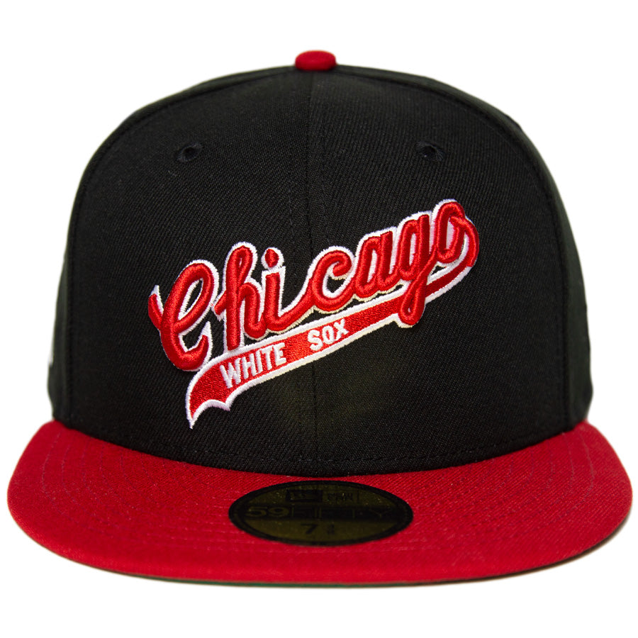 KINGS 別注 59FIFTY シカゴ・ホワイトソックス ブラック レッド ケリーアンダーバイザー