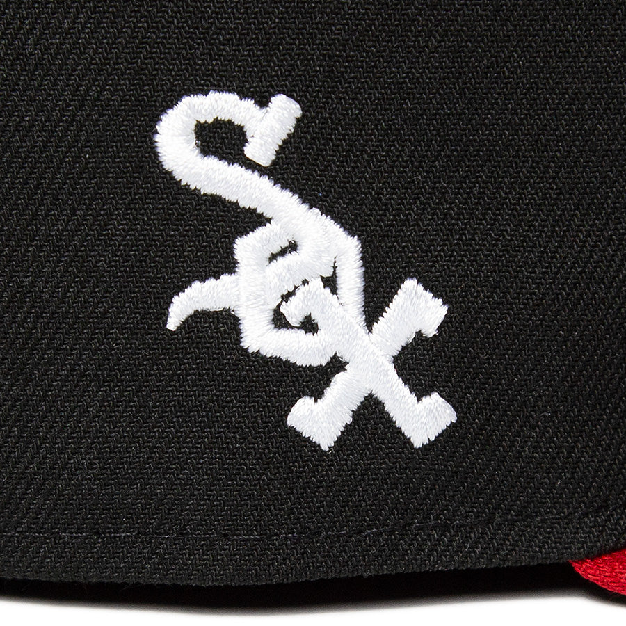 KINGS 別注 59FIFTY シカゴ・ホワイトソックス ブラック レッド ケリーアンダーバイザー