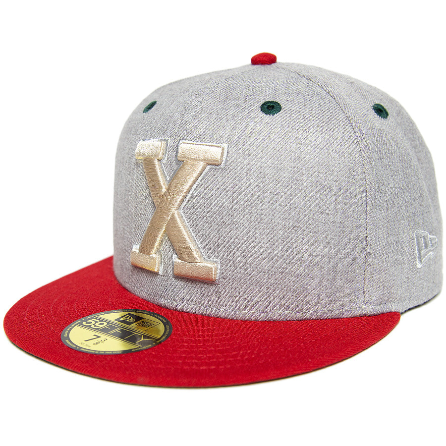 KINGS 別注 59FIFTY キューバン・Xジャイアンツ ヘザーグレー スカーレット