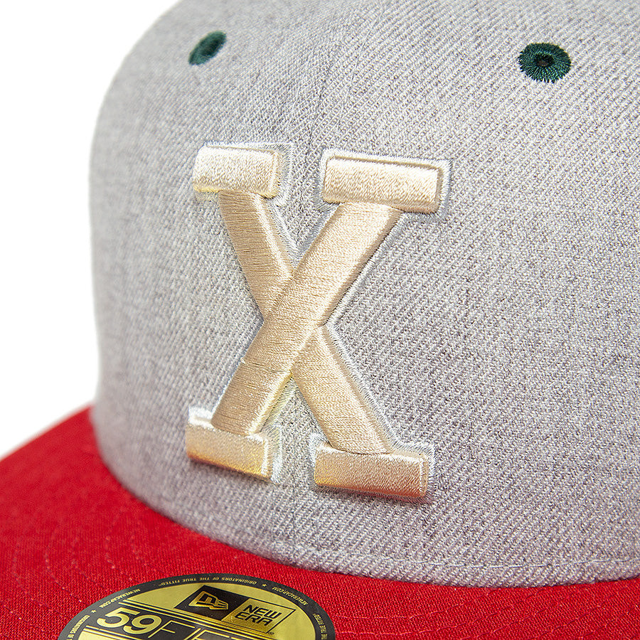 KINGS 別注 59FIFTY キューバン・Xジャイアンツ ヘザーグレー スカーレット