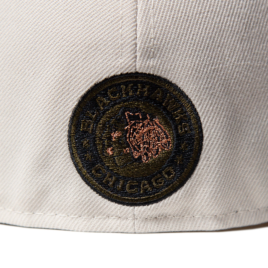 KINGS 別注 59FIFTY シカゴ・ブラックホークス ストーン ウォルナットバイザー