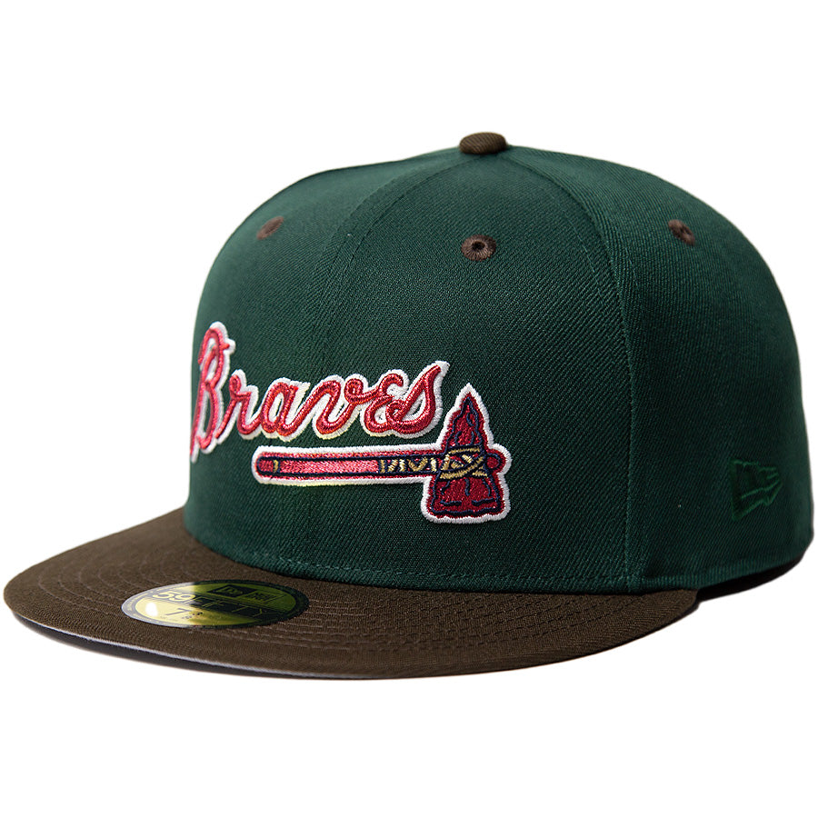 KINGS 別注 59FIFTY アトランタ・ブレーブス ダークグリーン ウォルナットバイザー