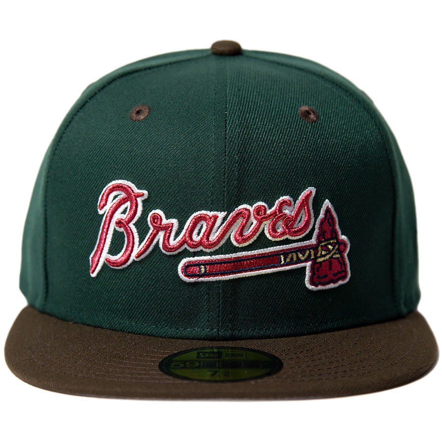 KINGS 別注 59FIFTY アトランタ・ブレーブス ダークグリーン ウォルナットバイザー