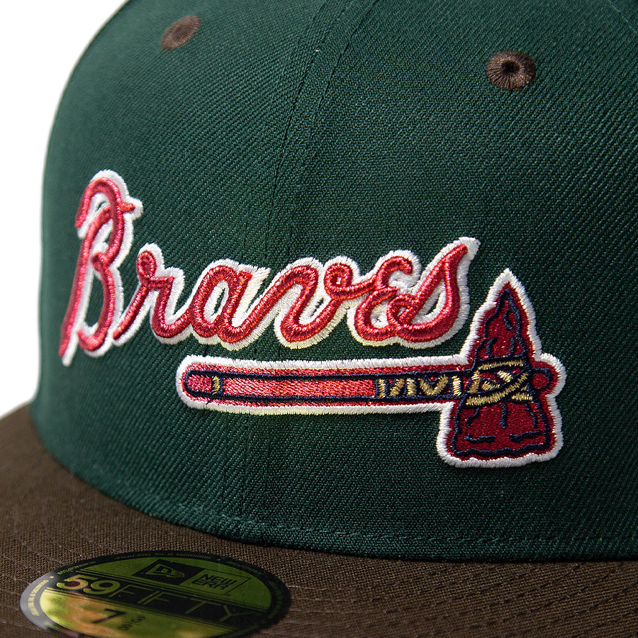 KINGS 別注 59FIFTY アトランタ・ブレーブス ダークグリーン ウォルナットバイザー