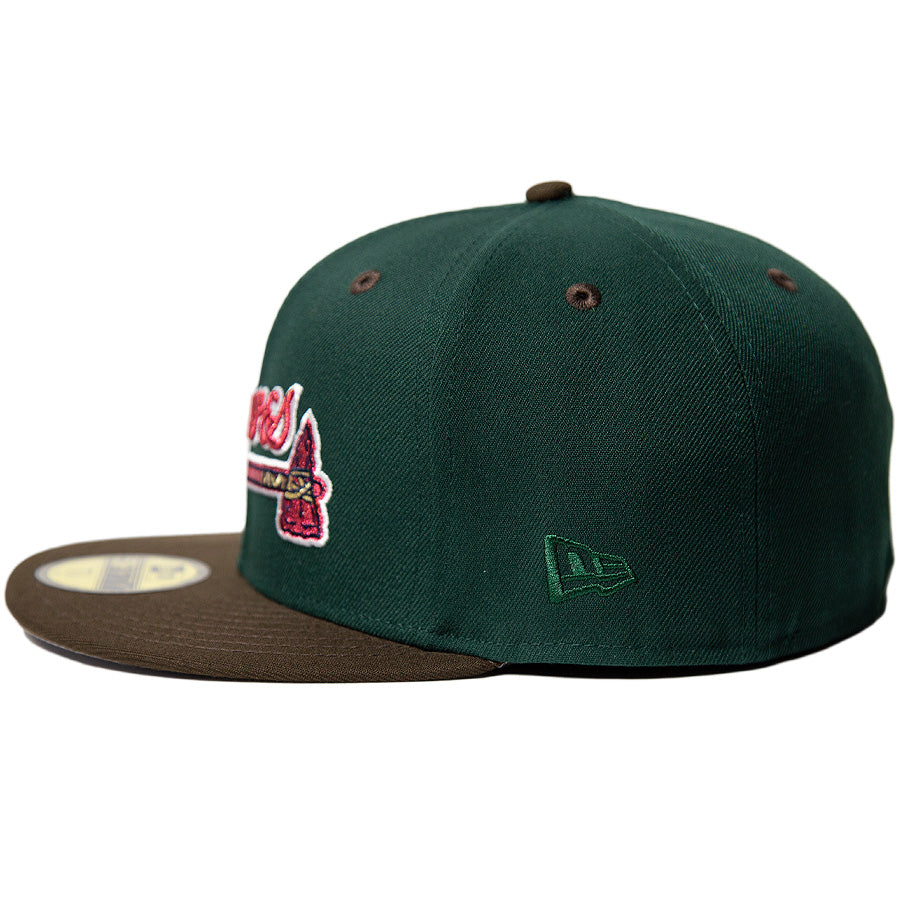 KINGS 別注 59FIFTY アトランタ・ブレーブス ダークグリーン ウォルナットバイザー