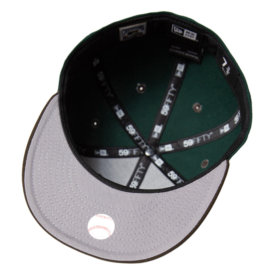 KINGS 別注 59FIFTY アトランタ・ブレーブス ダークグリーン ウォルナットバイザー