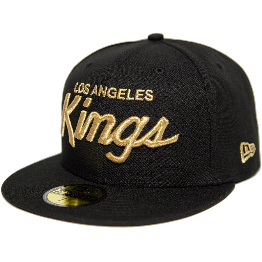 KINGS 別注 59FIFTY ロサンゼルス・キングス ブラック ゴールド