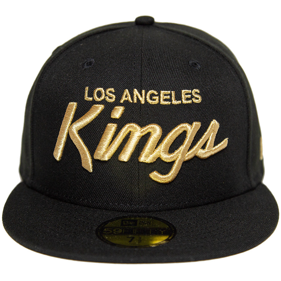 KINGS 別注 59FIFTY ロサンゼルス・キングス ブラック ゴールド