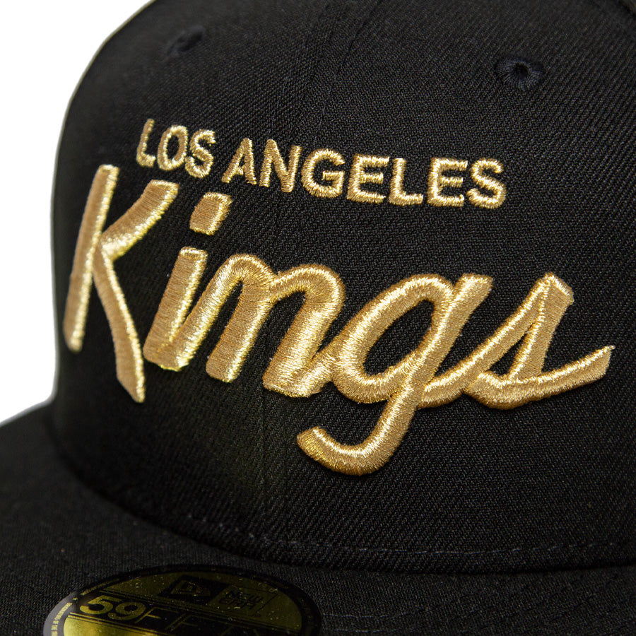KINGS 別注 59FIFTY ロサンゼルス・キングス ブラック ゴールド