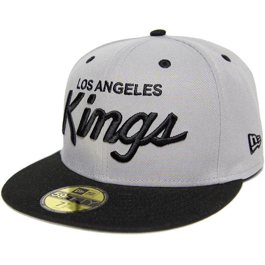 KINGS 別注 59FIFTY ロサンゼルス・キングス グレー ブラック グレーアンダーバイザー