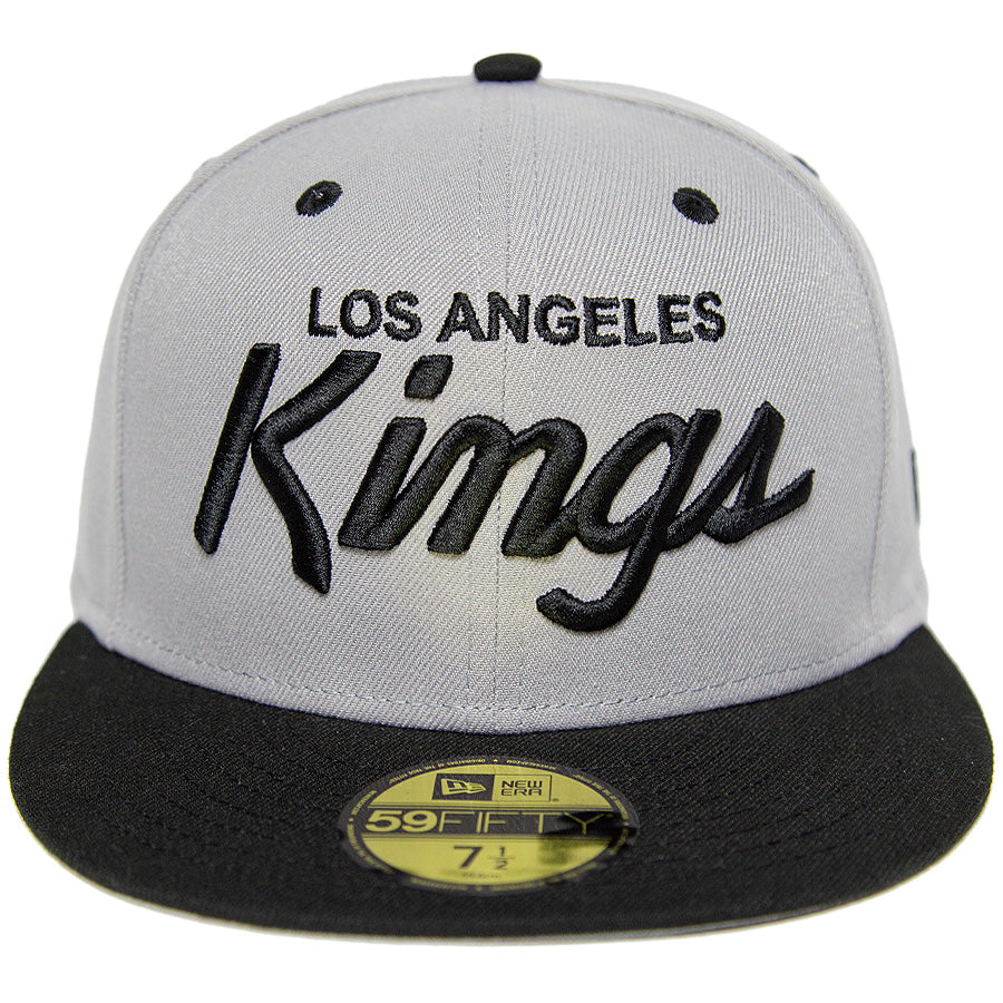 KINGS 別注 59FIFTY ロサンゼルス・キングス グレー ブラック グレーアンダーバイザー