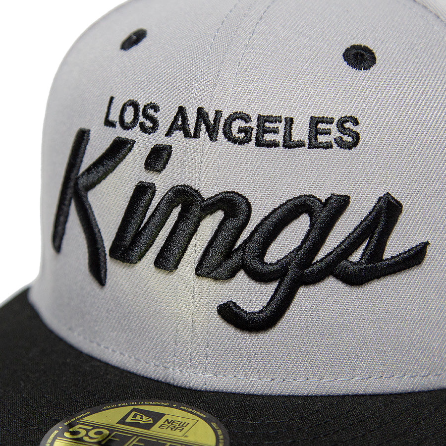 KINGS 別注 59FIFTY ロサンゼルス・キングス グレー ブラック グレーアンダーバイザー