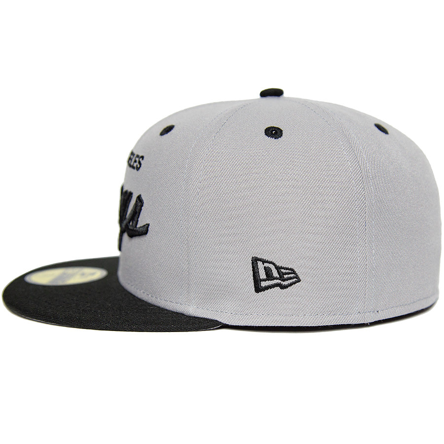 KINGS 別注 59FIFTY ロサンゼルス・キングス グレー ブラック グレーアンダーバイザー