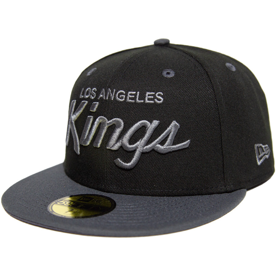 KINGS 別注 59FIFTY ロサンゼルス・キングス ブラック ダークグラファイト