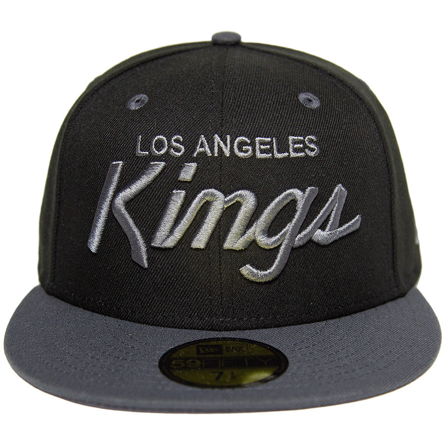 KINGS 別注 59FIFTY ロサンゼルス・キングス ブラック ダークグラファイト