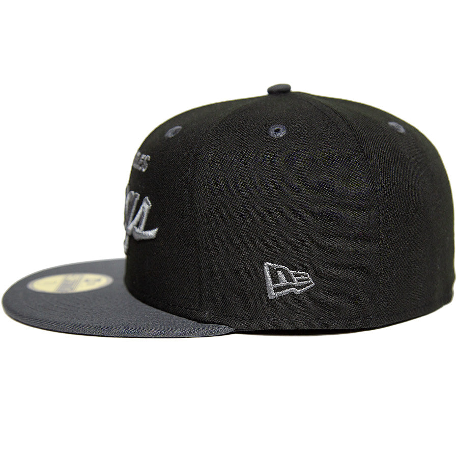 KINGS 別注 59FIFTY ロサンゼルス・キングス ブラック ダークグラファイト
