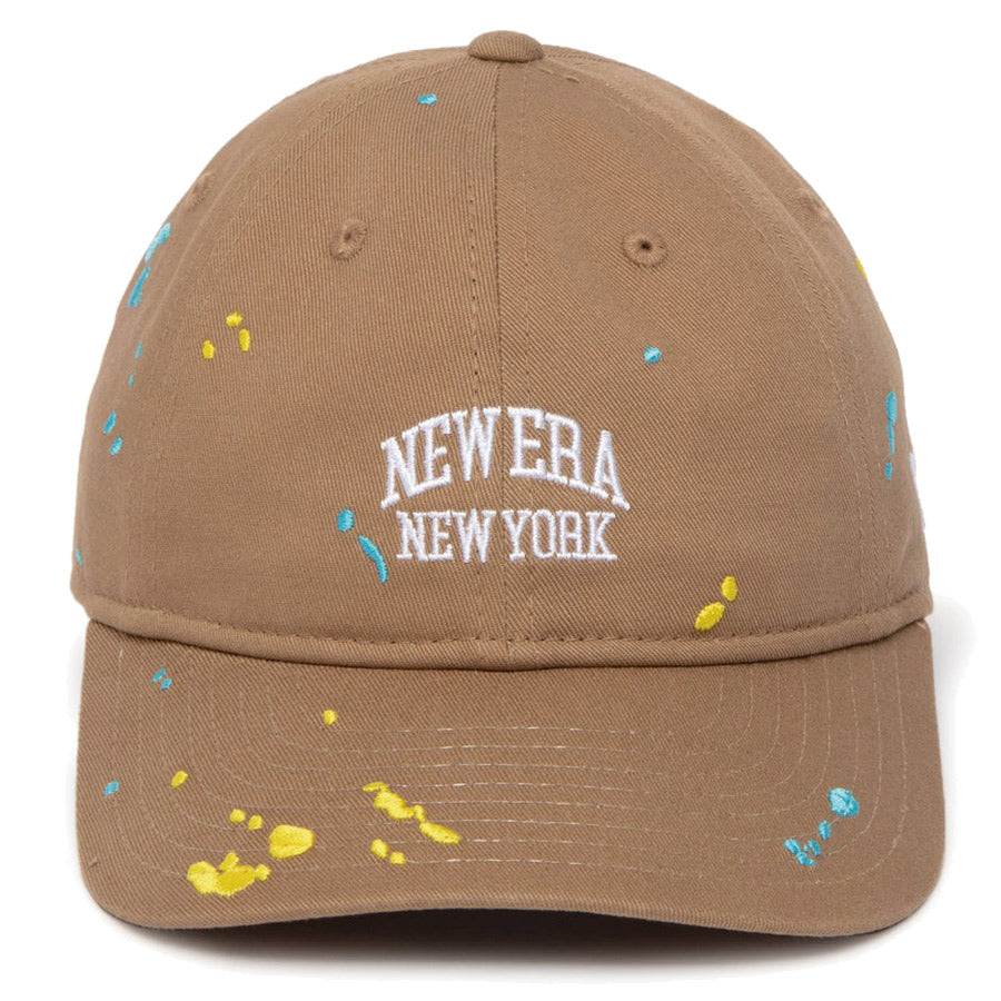 Youth 9TWENTY Splash Embroidery NEW ERA NEW YORK カーキ