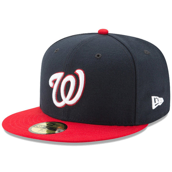 59FIFTY MLBオンフィールド ワシントン・ナショナルズ オルタネイト ネイビー レッドバイザー