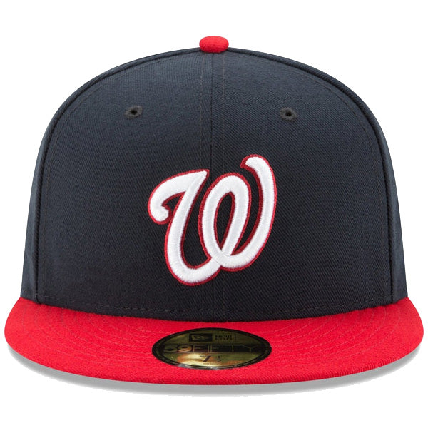 59FIFTY MLBオンフィールド ワシントン・ナショナルズ オルタネイト ネイビー レッドバイザー