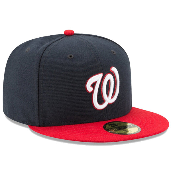 59FIFTY MLBオンフィールド ワシントン・ナショナルズ オルタネイト ネイビー レッドバイザー