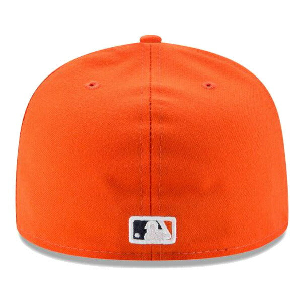 59FIFTY MLBオンフィールド ヒューストン・アストロズ オルタネイト オレンジ ネイビーバイザー