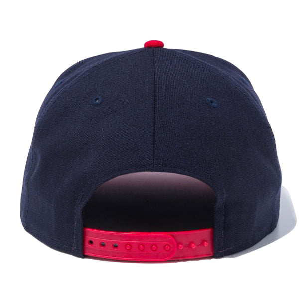 9FIFTY ロサンゼルス・エンゼルス ネイビー × チームカラー スカーレットバイザー