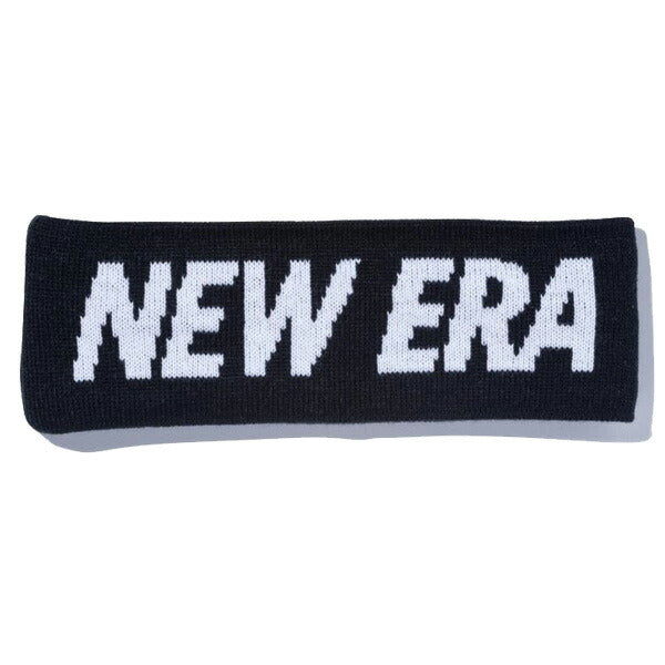 ヘッドバンド ニットヘアバンド NEW ERA ロゴ ブラック