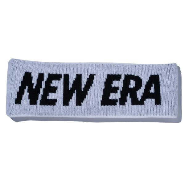 ヘッドバンド ニットヘアバンド NEW ERA ロゴ ホワイト