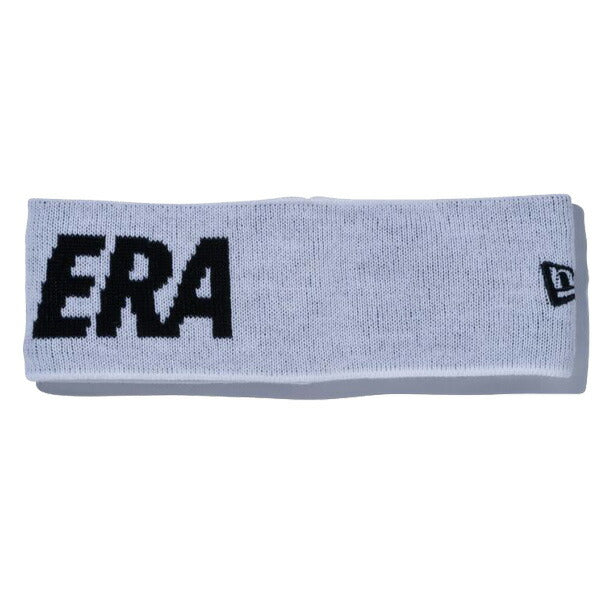 ヘッドバンド ニットヘアバンド NEW ERA ロゴ ホワイト