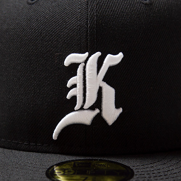 KINGS 別注 59FIFTY ANTIQUE K ブラック ホワイト