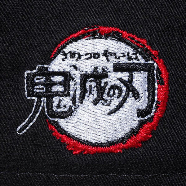 9TWENTY 鬼滅の刃 竈門炭治郎 鍔 ストラップバック ブラック パイングリーン