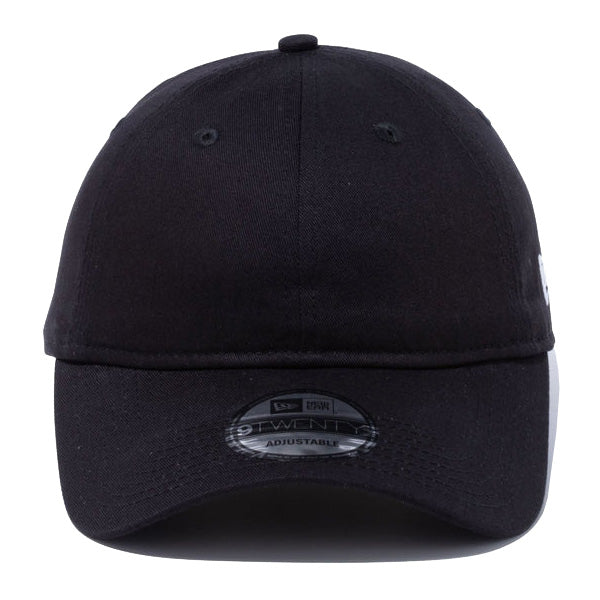 9TWENTY ロングバイザー ノンウォッシュコットン ベーシック ブラック × ホワイト