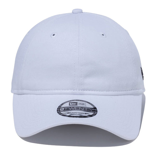 9TWENTY ロングバイザー ノンウォッシュコットン ベーシック ホワイト × ブラック