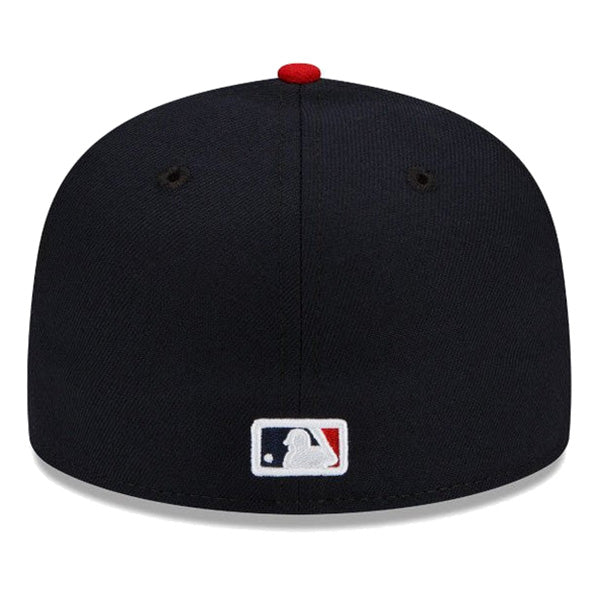 59FIFTY MLBオンフィールド クリーブランド・ガーディアンズ ホーム ブラック レッドバイザー