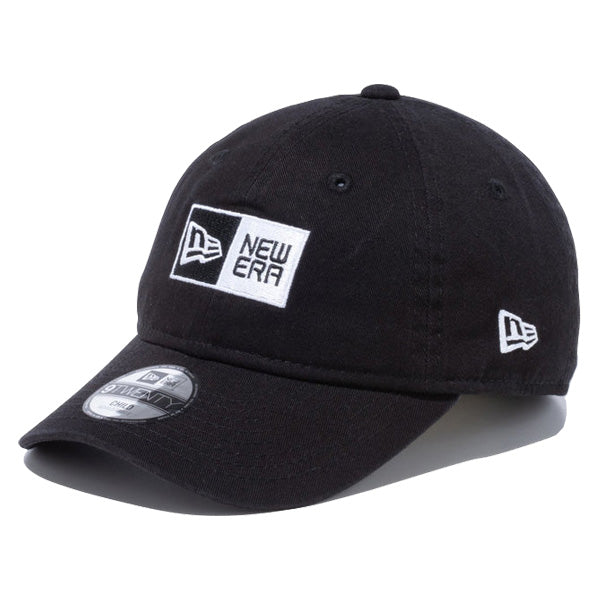 Child 9TWENTY ウォッシュドコットン ボックスロゴ ブラック × ホワイト ハンドウォッシャブル
