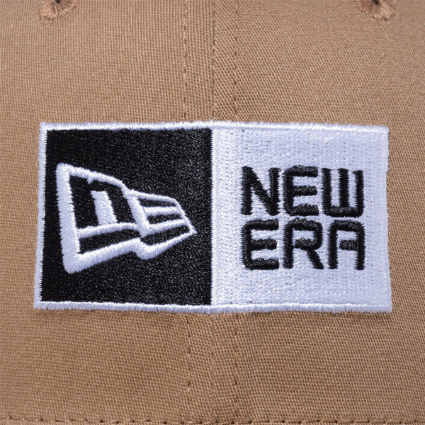 9FIFTY ストレッチスナップ ボックスロゴ カーキ × ブラック