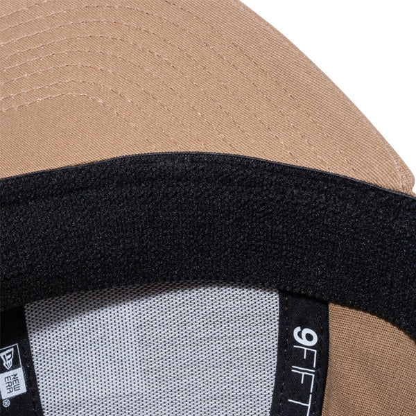 9FIFTY ストレッチスナップ ボックスロゴ カーキ × ブラック