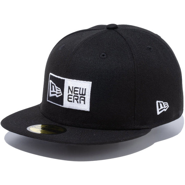 59FIFTY ボックスロゴ ブラック × ホワイト