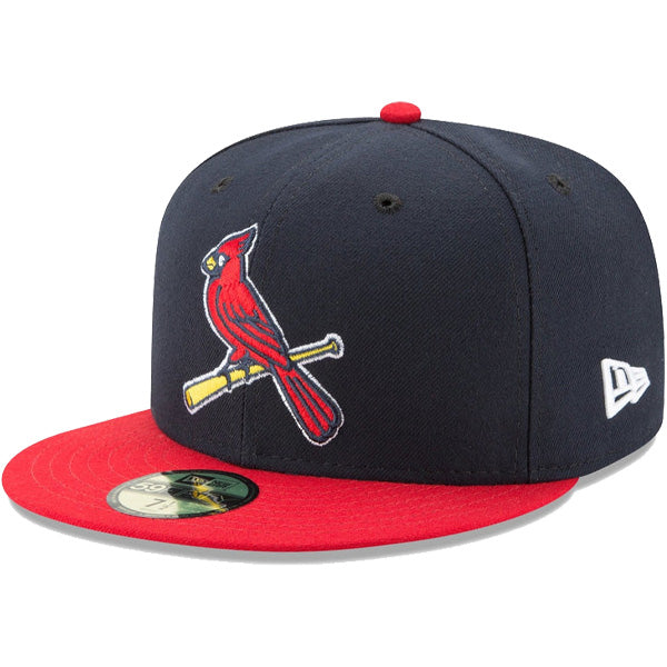 59FIFTY MLBオンフィールド セントルイス・カージナルス オルタネイト2 ネイビー スカーレットバイザー
