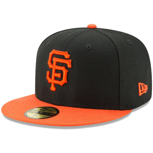 59FIFTY MLBオンフィールド サンフランシスコ・ジャイアンツ オルタネイト ブラック オレンジバイザー