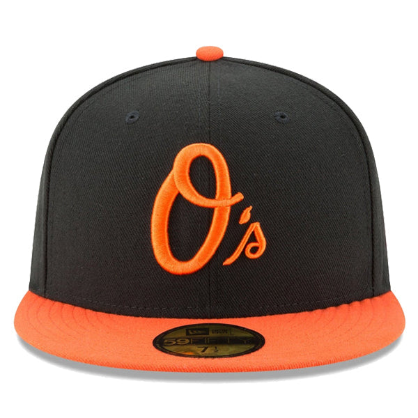 59FIFTY MLBオンフィールド ボルティモア・オリオールズ オルタネイト ブラック オレンジバイザー