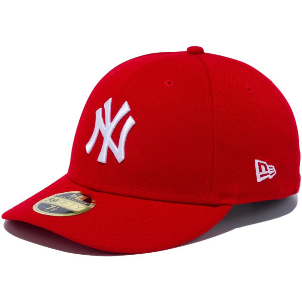 LP 59FIFTY ニューヨーク・ヤンキース スカーレット × スノーホワイト