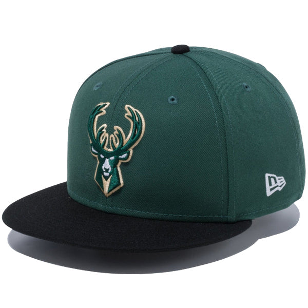 9FIFTY ミルウォーキー・バックス グリーン × チームカラー ブラックバイザー
