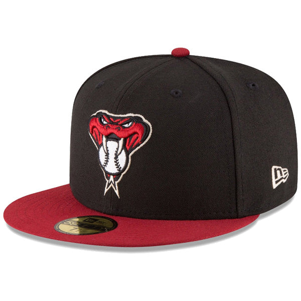59FIFTY MLBオンフィールド アリゾナ・ダイヤモンドバックス オルタネイト2 ブラック レッドバイザー
