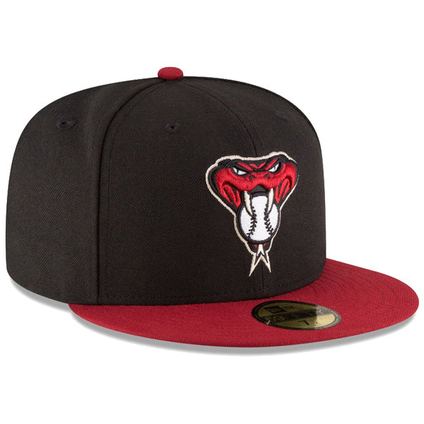 59FIFTY MLBオンフィールド アリゾナ・ダイヤモンドバックス オルタネイト2 ブラック レッドバイザー